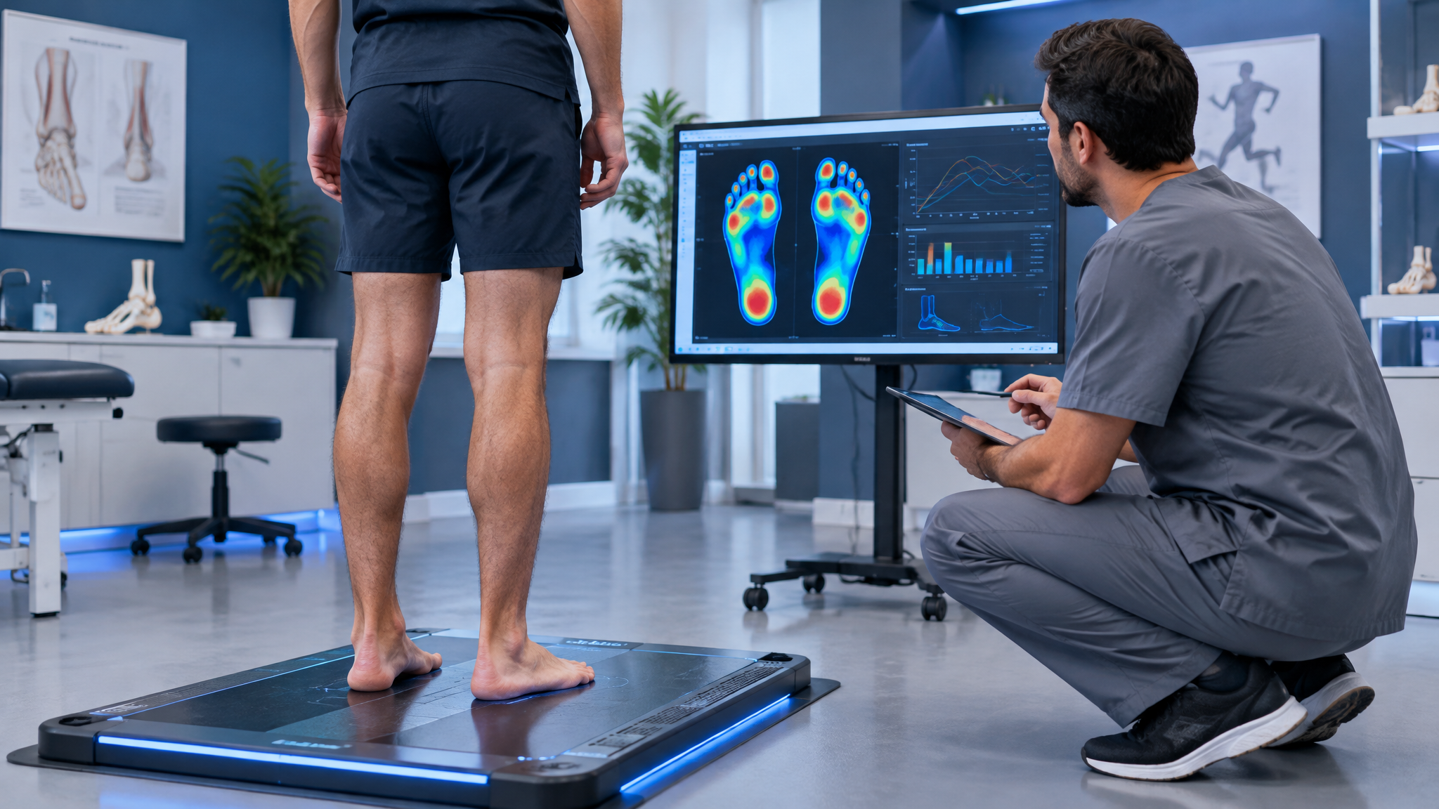 Estudio biomecánico con plataforma de presiones